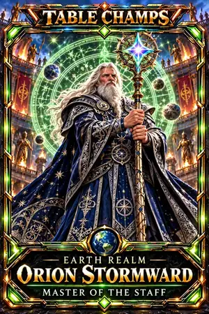 Table Champs Earth Realm avatar Orion Stormward
